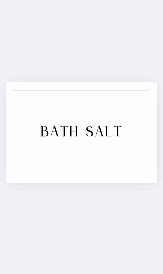 Bath Salt Soak