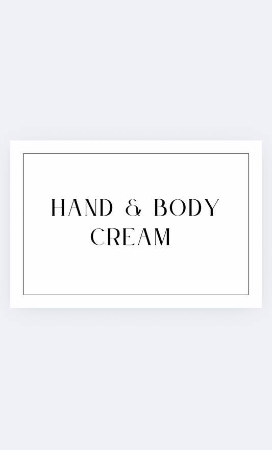 Hand & Body Cream